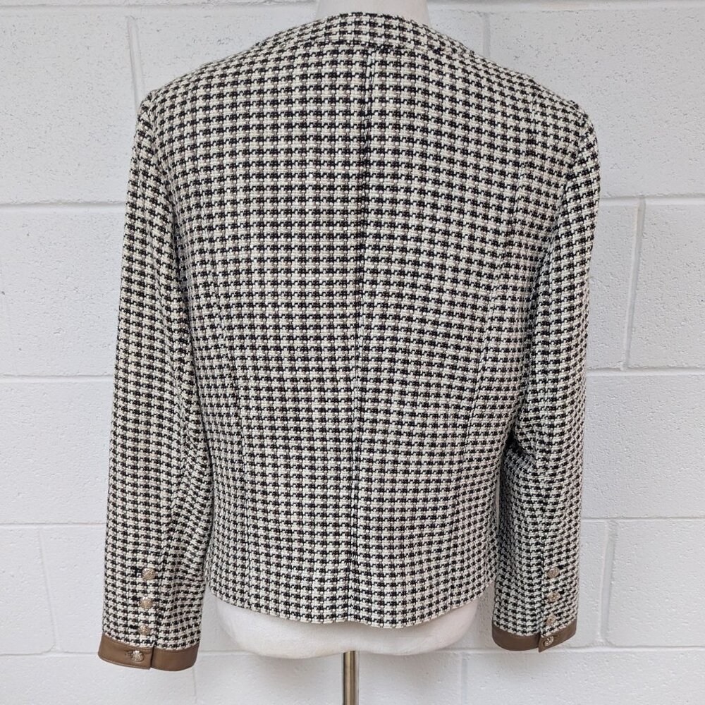 NWOT White House Black Market Houndstooth Stylist Suit Jacket, 14 - Picture 6 of 8